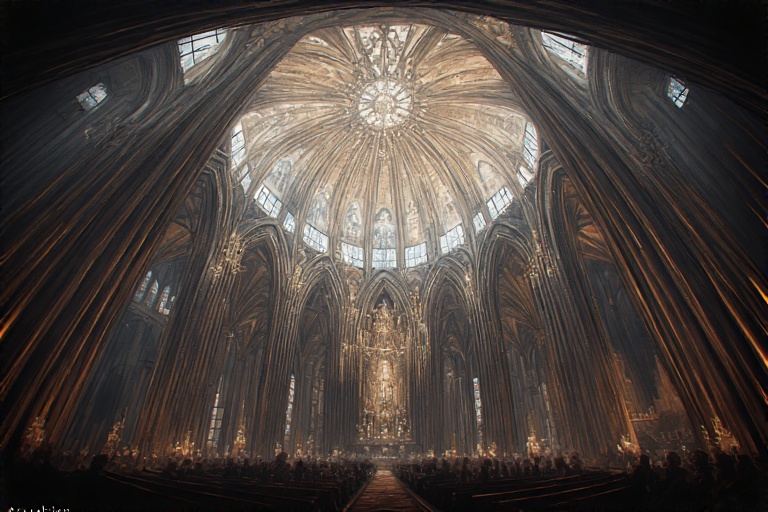 la grande cattedrale , un antico edificio arcano